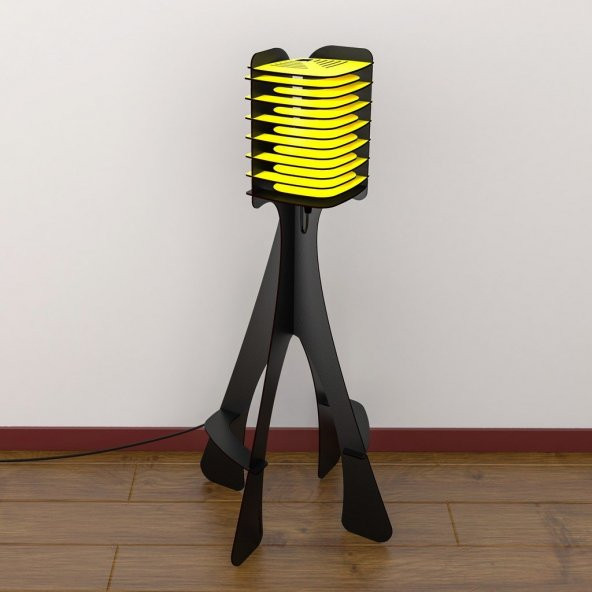 WoodACT Bellis Dekoratif Lambader - Resim 4