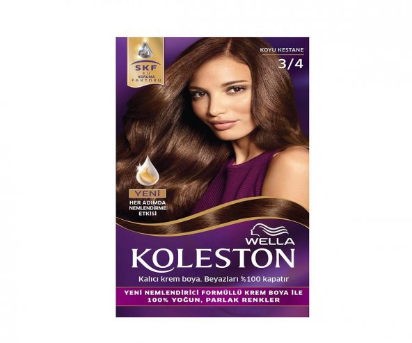 Koleston Set Saç Boyası 3/4 Koyu Kestane ürün görseli 1
