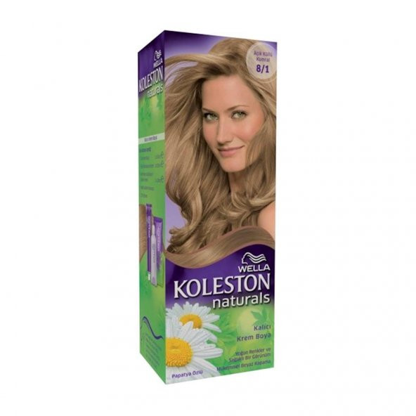 Koleston Naturals  8/1 Açık Küllü Kumral Kalıcı Krem Boya ürün görseli 1