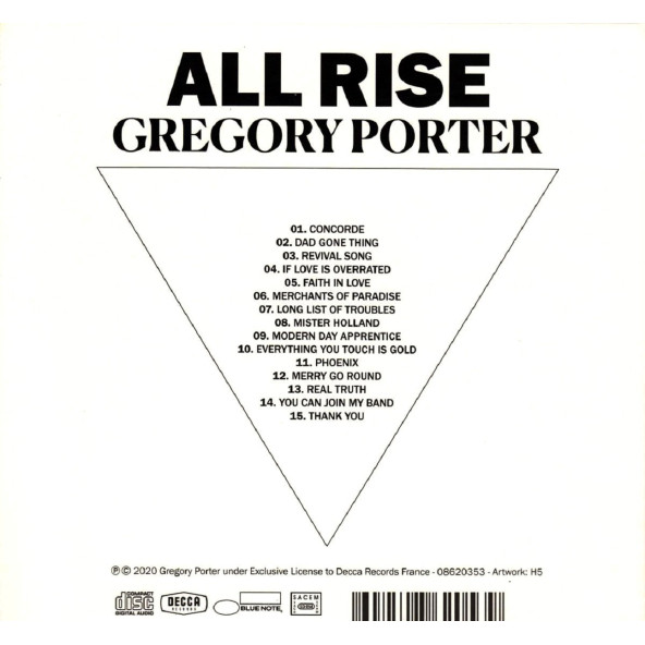 GREGORY PORTER - ALL RISE (DIGIBOOK DELUXE) (CD) (2020) - Resim 2