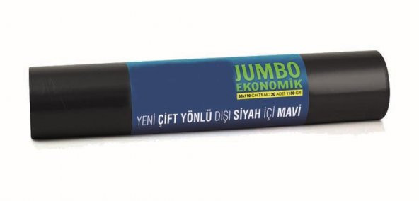 ÇÖP POŞET JUMBO DÖK 80*110 - (20 Lİ) 71 MİCRON FT492 ürün görseli 1