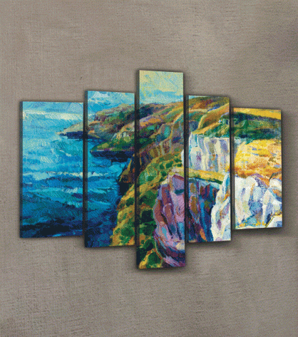 Steady 5 Parça Kanvas Tablo 135X85 Cm - Resim 2