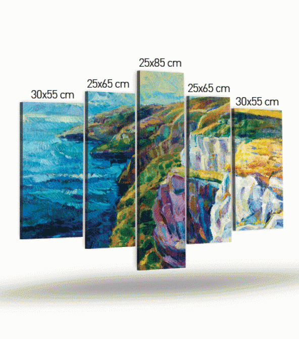 Steady 5 Parça Kanvas Tablo 135X85 Cm - Resim 4