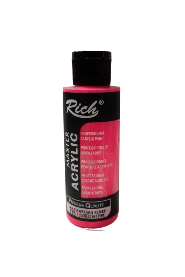 Rıch Akrilik Boya 120 CC Florasan Pembe 120-796 ürün görseli 1