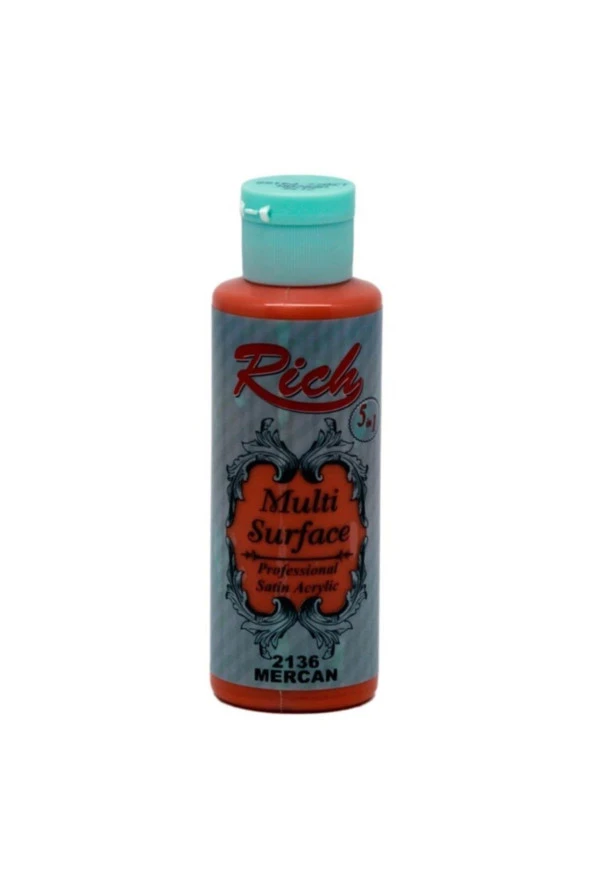 Rıch Akrilik Boya Multi Surface 120 CC Mercan 120-2136 ürün görseli 1