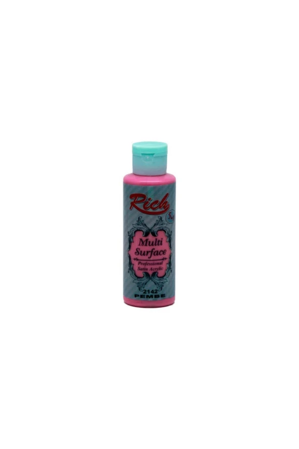Rıch Akrilik Boya Multi Surface 120 CC Pembe 120-2142 ürün görseli 1