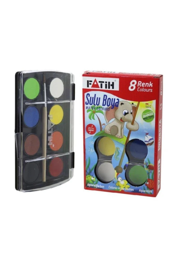 Fatih Sulu Boya 8 Renk 24 ML S-8 ürün görseli 1