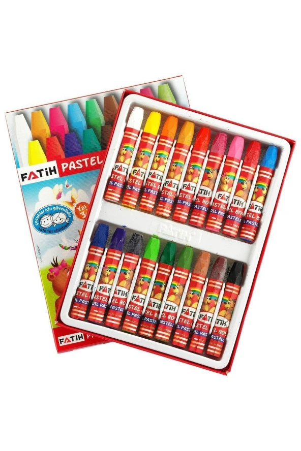 Fatih Pastel Boya Karton Kutu 18 Renk 50330 ürün görseli 1