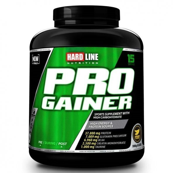 Hardline Nutrition Progainer Karbonhidrat 3000 gr +Shaker Hediye - Resim 2