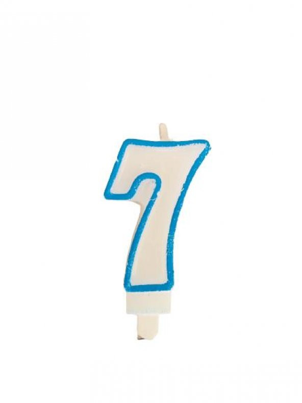 PASTA MUMU RAKAM 7 MAVİ BEYAZ ürün görseli 1