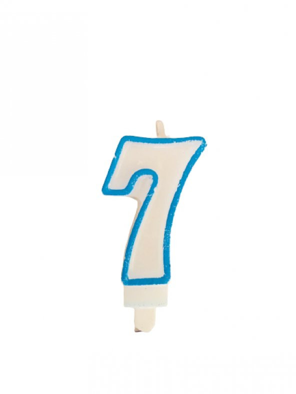 PASTA MUMU RAKAM 7 MAVİ BEYAZ - Resim 2