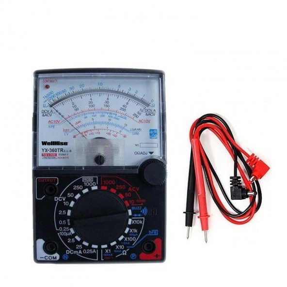 Wellhise Yx360 Treb Analog Multimetre Ölçü Aleti Avometre ürün görseli 1