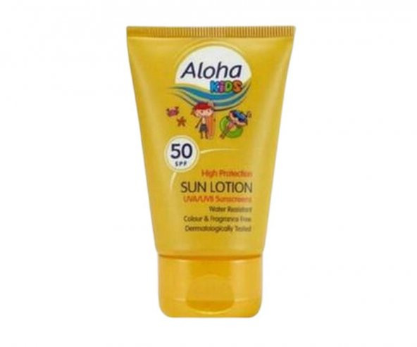 Aloha Spf50 Kids Sun Lotion 50 Ml - Çocuklar İçin Çanta Boyu Güneş Losyonu ürün görseli 1