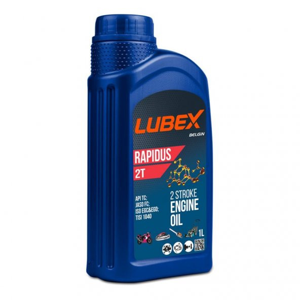 Lubex Rapidus 2T 1 Lt 2 Zamanlı Motosiklet Yağı ürün görseli 1
