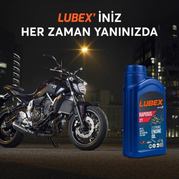 Lubex Rapidus 2T 1 Lt 2 Zamanlı Motosiklet Yağı (6 Adet) ürün görseli 1
