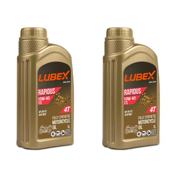 Lubex Rapidus FS 10W-40 1 Lt 4 Zamanlı Motosiklet Yağı (2 Adet) ürün görseli 1