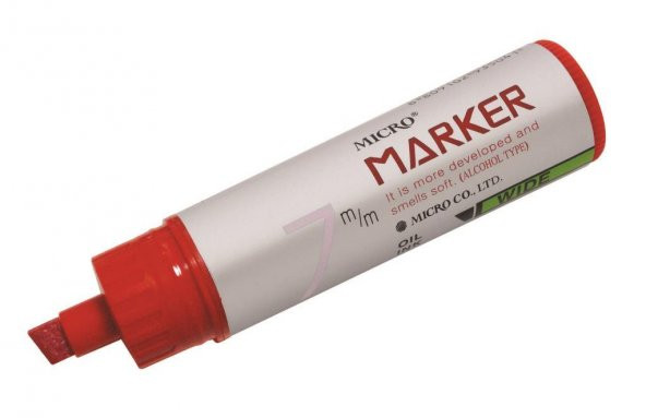 RUBENIS PERMANENT MARKER MICRO 7mm KIRMI(MMP-701) ürün görseli 1