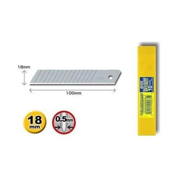 OLFA MAKET BICAGI YEDEK GENIS 10 LU (LB-10) ürün görseli 1