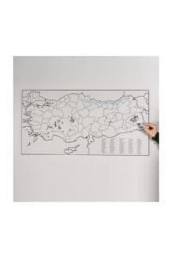 PANDA 118X56 CM TURKIYE HARITASI KAGIT TAHTA(792) ürün görseli 1