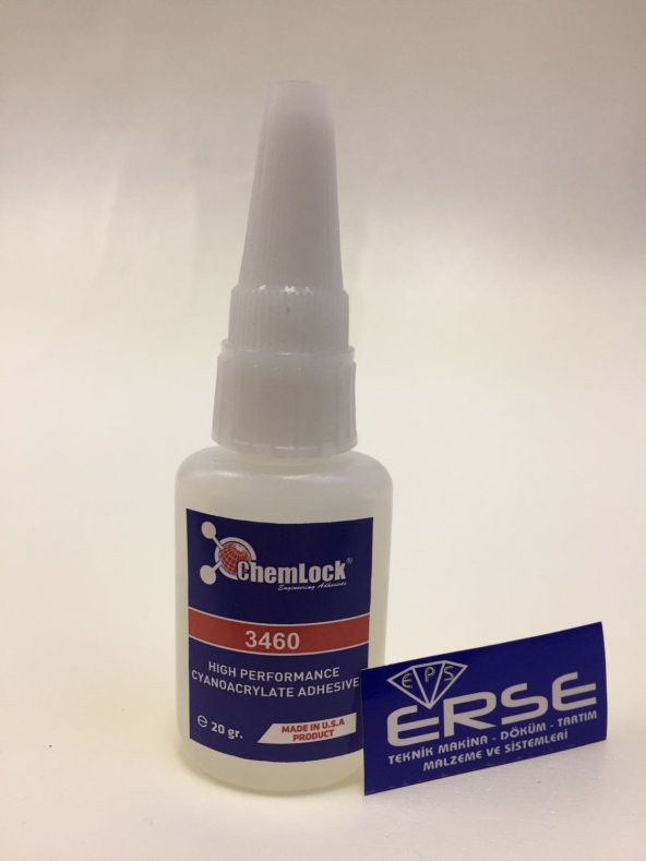 Chemlock 3460 Leke iz Buğu Yapmayan Şeffaf Hızlı Yapıştırıcı 20gr. ürün görseli 1