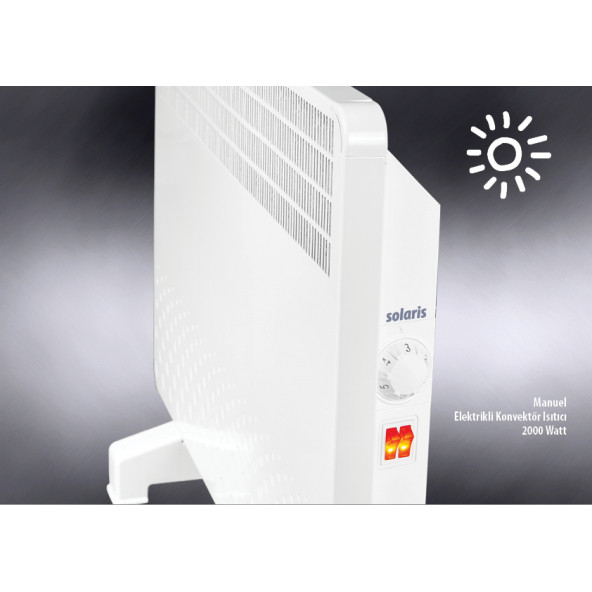 SOLARİS KIP4570 2000 W Manuel Konvektör Isıtıcı AYAKLI - İvigo markasının bir modelidir - - Resim 5