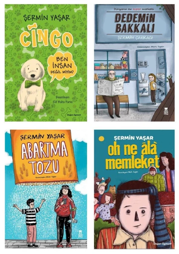 Şermin Yaşar Dedemin Bakkalı Cingo Abartma Tozu Oh Ala Memleket Set 4 Kitap ürün görseli 1