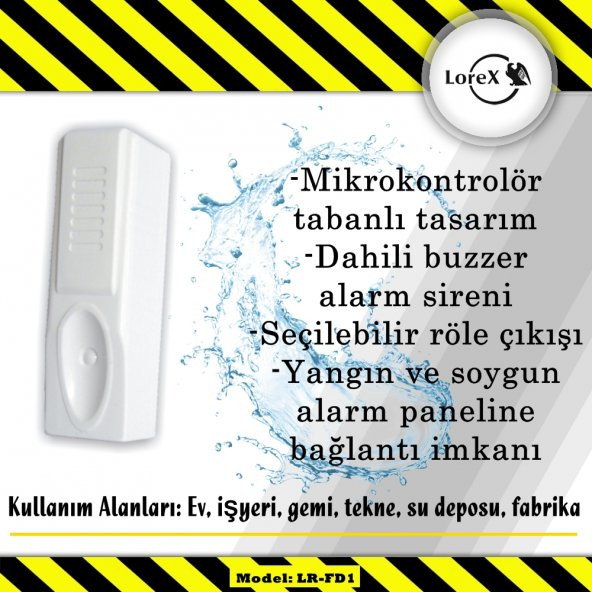 LOREX LR-FD1 Su Baskını Dedektörü - Sıvı Kaçak Sensörü ürün görseli 1