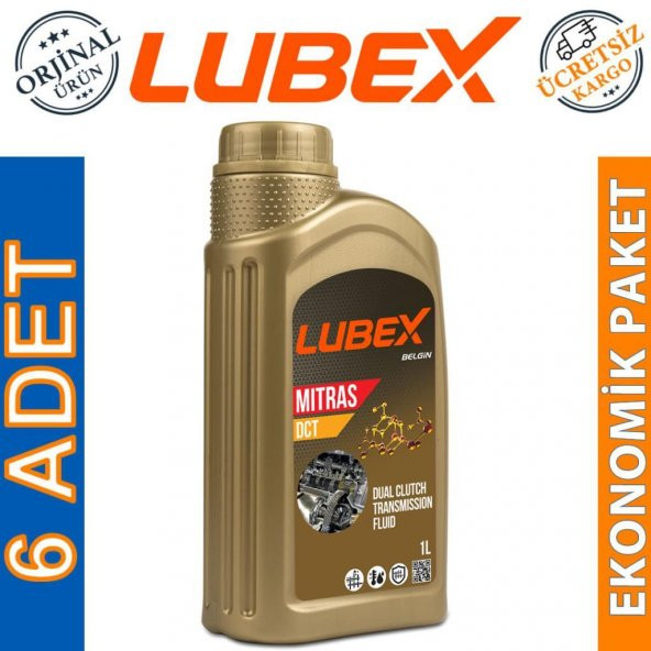 Lubex Mitras DCT 1 Lt Çift Kavramalı DCT Şanzıman Yağı (6 Adet) ürün görseli 1