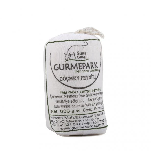 Gurmepark Konya Göçmen Bez Tulum Peyniri Az Tuzlu 800 g ürün görseli 1