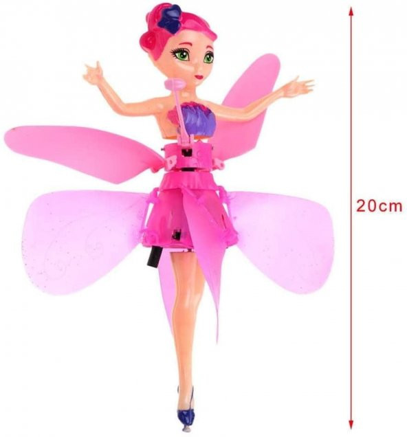 Uçan Peri Bebek Hareket Sensörlü Pembe Flying Fair - Resim 2