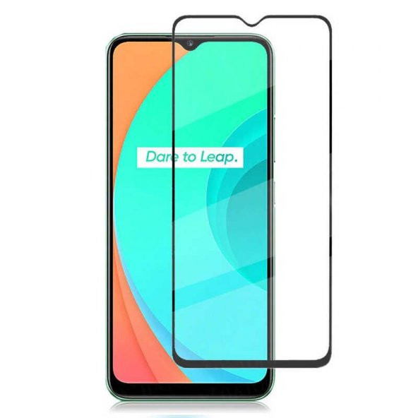 Realme C11 Zore Kenarları Kırılmaya Dayanıklı Cam Ekran Koruyucu ürün görseli 1