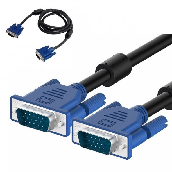 VGA KABLOSU EKRAN LCD MONİTÖR BAĞLANTI KABLOSU ürün görseli 1