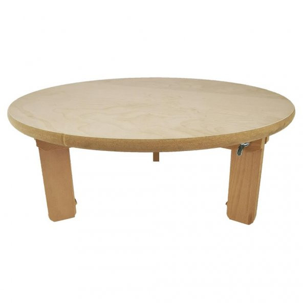 1-2 Kişilik Ahşap Katlanır Ayaklı Yer Sofrası 38cm ürün görseli 1