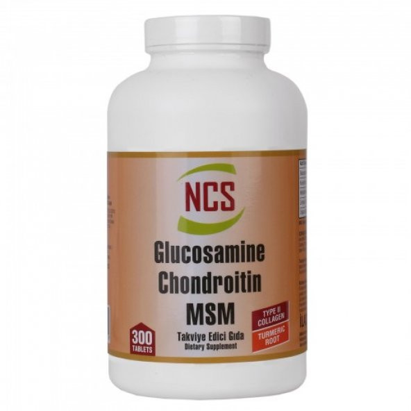Ncs Glucosamine Chondroitin MSM TYPE II Collagen Turmeric 300 Tab ürün görseli 1