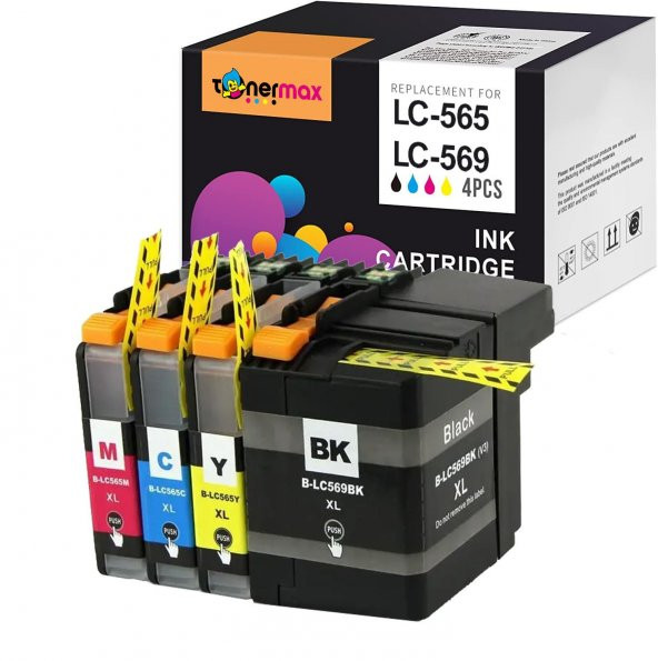 Brother LC565XL - LC569XL Muadil Kartuş Set/ MFC-J2310 /MFC-J2510 / MFC-J3520 / MFC-J3720 ürün görseli 1