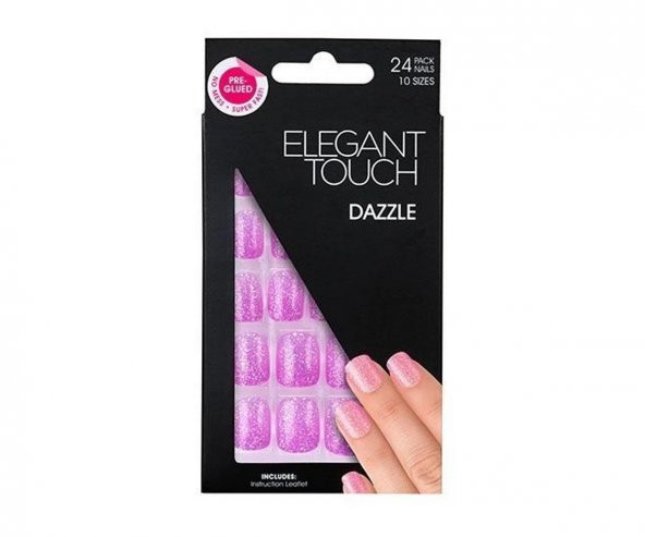 Elegant Touch Polıshed Naıls-Simli Lila Rengi ürün görseli 1