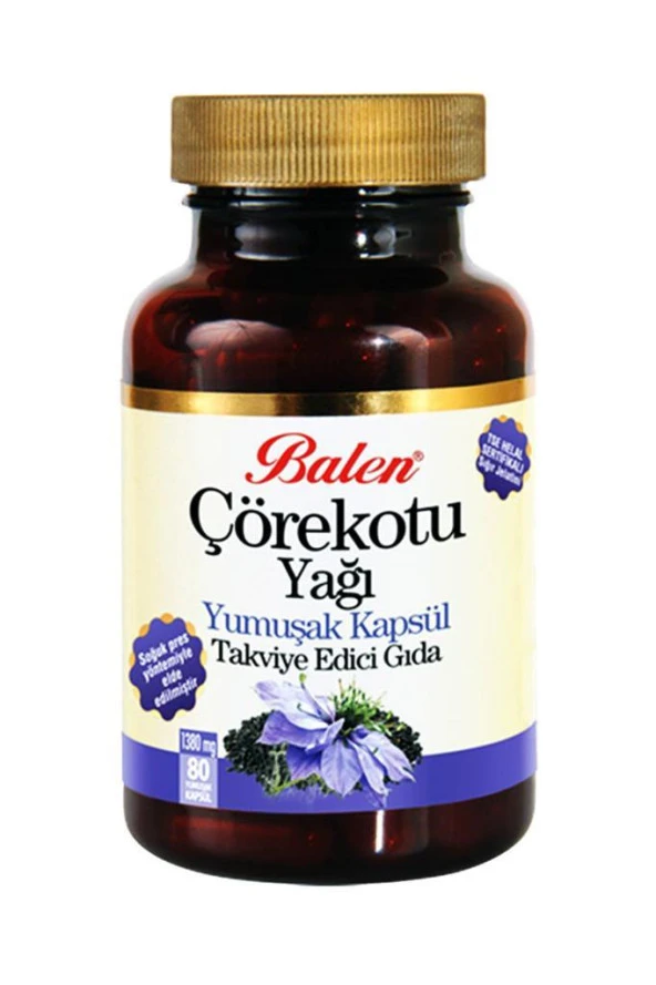 Balen Çörekotu Yağı Yumuşak Kapsül 1380 mg 80 Kapsül ürün görseli 1