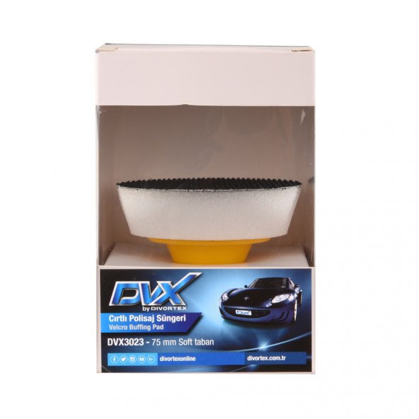 Divortex DVX Yumuşak Cırtlı Mini Polisaj Makinesi Tabanı 75 mm. ürün görseli 1