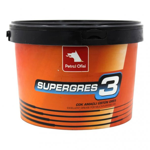 Petrol Ofisi Super Gres 3 4 KG Lityum Sabunlu Performanslı Gres ürün görseli 1