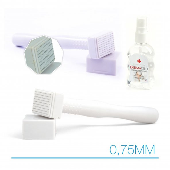 140 İĞNE 0,75MM İĞNE UZUNLUĞU DERMASTAMP -DERMA STAMP SAÇ VE YÜZ BÖLGESİ - TEMİZLEME ÜRÜNÜ HEDİYELİ! ürün görseli 1