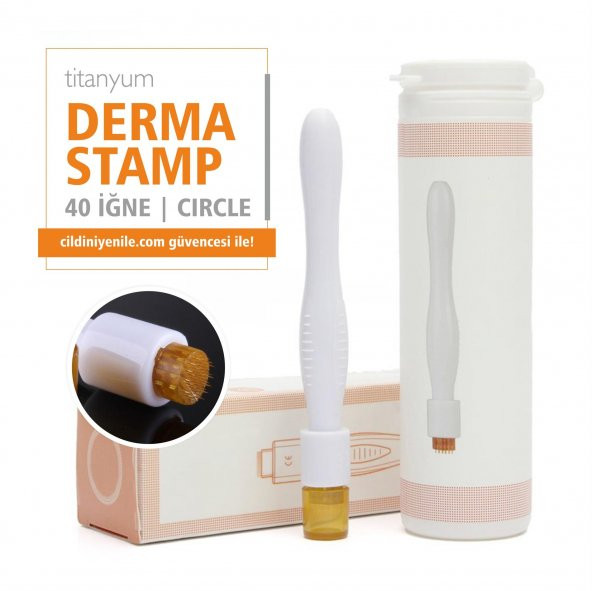 40 İĞNE DERMASTAMP CIRCLE DERMASTAMP-ÖZEL MİNİ BAŞLIK TEMİZLEME ÜRÜNÜ HEDİYELİ! ürün görseli 1