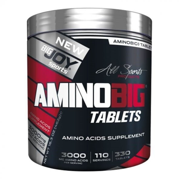Big Joy Aminobig Amino Asit 330 Tablet 110 Servis + Hediye ürün görseli 1