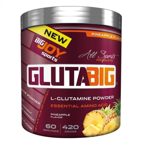 Big Joy Gluta Big %100 Glutamine Powder 420 Gr Ananas Aromalı ürün görseli 1