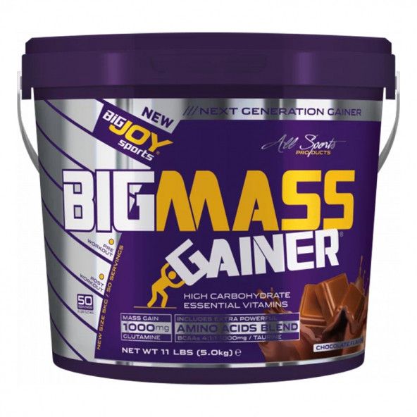 Big Joy Big Mass 5000 Gr Gainer Karbonhidrat Tozu +Shaker Hediye ürün görseli 1