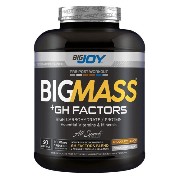 BigJoy BigMass GH Factors Karbonhidrat Tozu 3000 gr ürün görseli 1