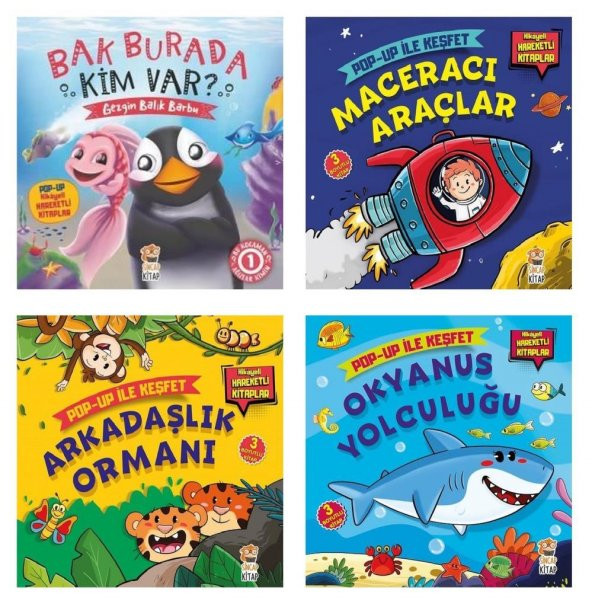 Sincap Pop Up İle Keşfet Hikayeli Hareketli Kitaplar 4 lü Set ürün görseli 1