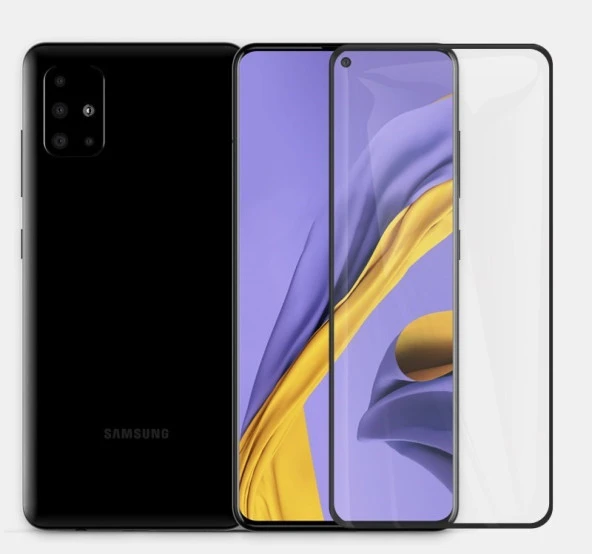 Samsung Galaxy A51 5D Mat Seramik Tam Kaplayan Ekran Koruyucu Cam ürün görseli 1