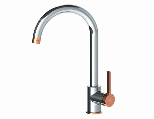 GPD Tek Gövde Eviye Bataryası Gildo Krom - Rose Gold MTE165-K-R ürün görseli 1