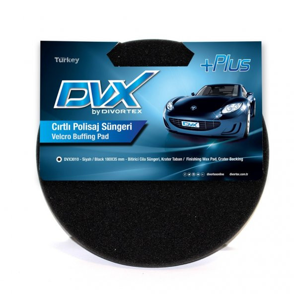 Divortex DVX Bitirici Wax / Cila Polisaj Süngeri / PAD 180 x 35mm ürün görseli 1