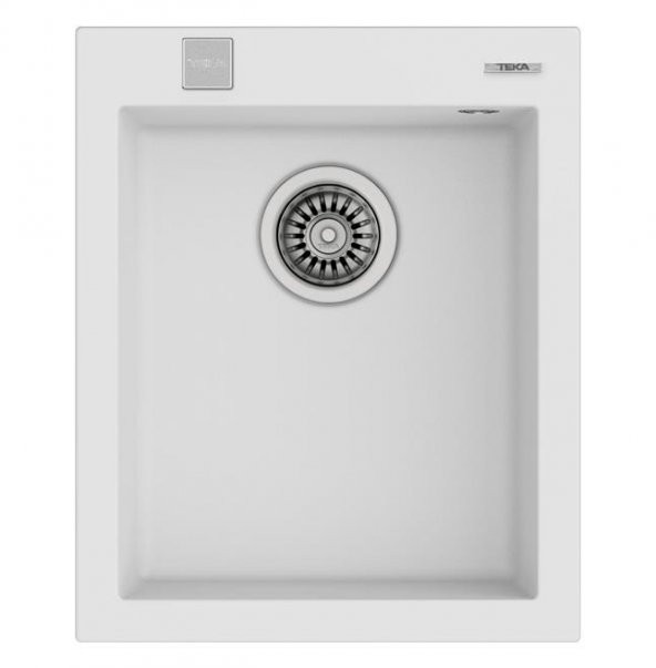 TEKA FORSQUARE 34x40 TEZGAH ÜSTÜ GRANİT EVYE BEYAZ ürün görseli 1